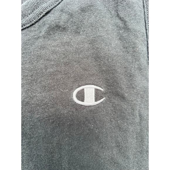 Y2K Champion Shirt Men Size Small Black Authentic Logo Sleeveless Tank Top - Picture 4 of 5